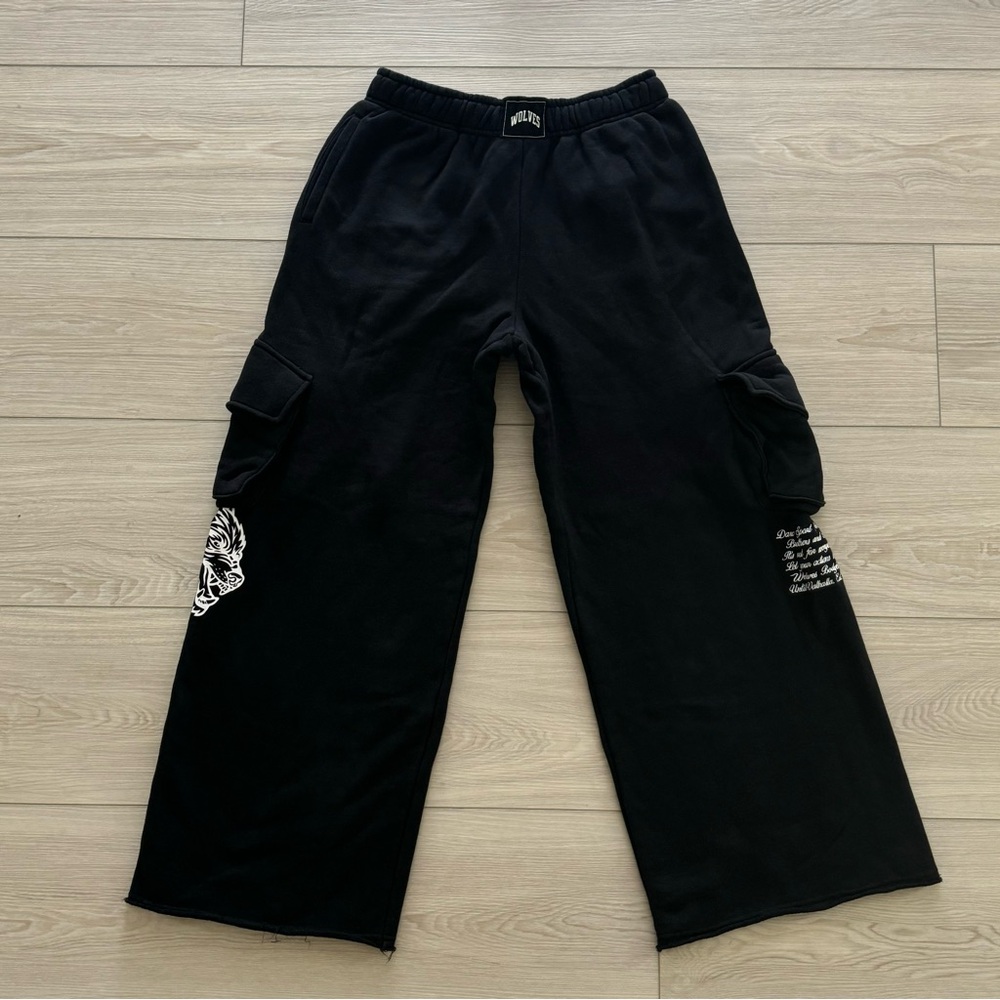 Darc Sport Black Cargo Sweatpants MEDIUM